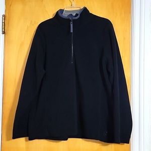 Old Navy, size XXL, black with gray trimmed 3/4 zippered front sweatshirt